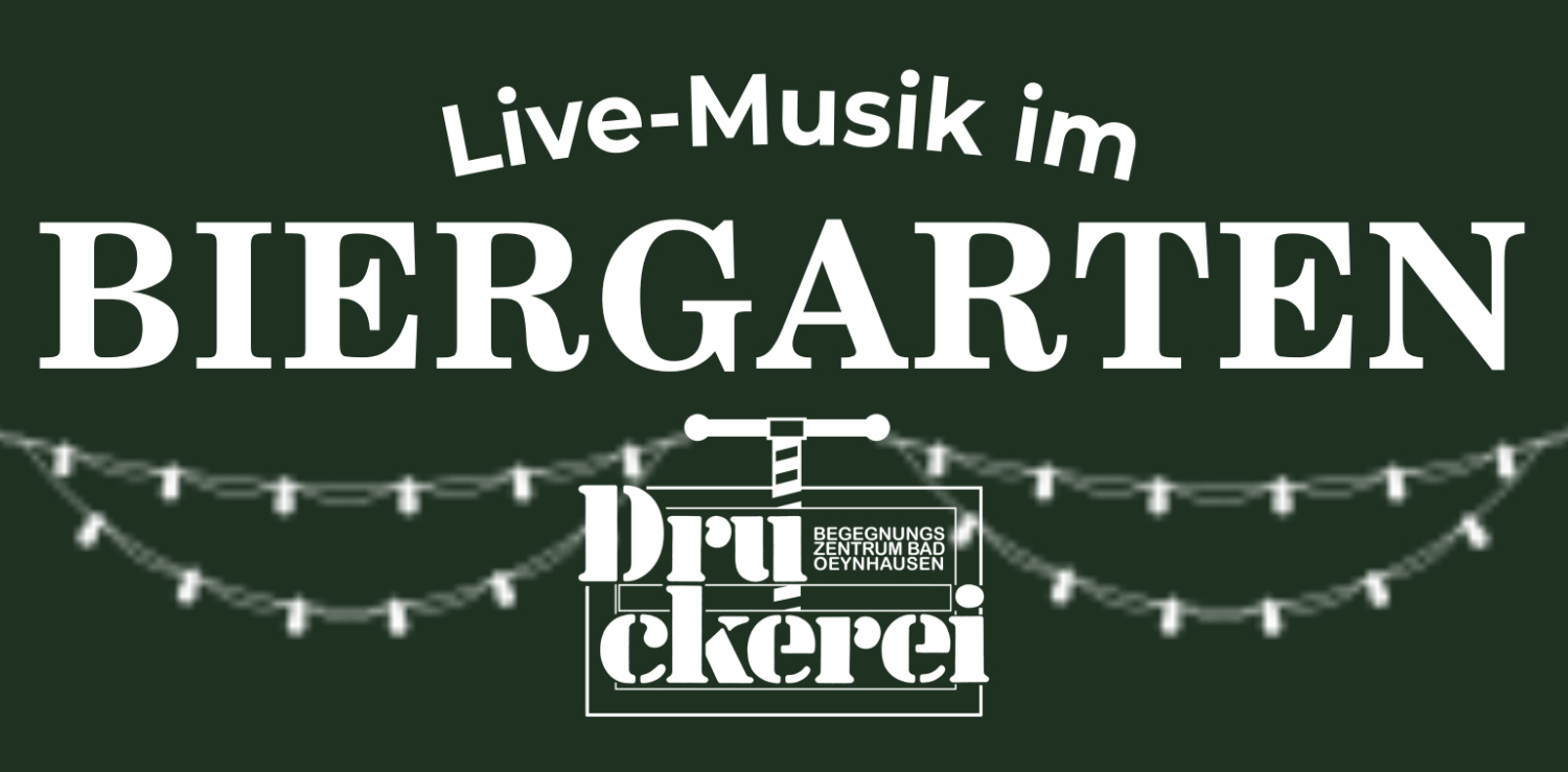 Sommerprogramm Druckerei Biergarten 2026